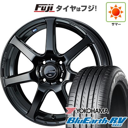 【パンク保証付き】【新品国産車用5穴114.3】 夏タイヤ ホイール4本セット 225/50R18 ヨコハマ ブルーアース RV-03 WEDS ウェッズ レオニス NAVIA 07 8J 18インチ(送料無料)