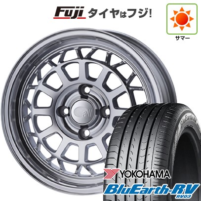 【パンク保証付き】【新品国産車用4穴100】 夏タイヤ ホイール4本セット 185/60R15 ヨコハマ ブルーアース RV-03 ENKEI エンケイ all オールナイン 6J 15インチ(送料無料)