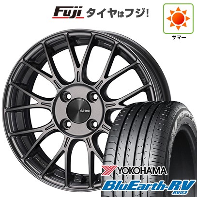 【パンク保証付き】【新品国産車用4穴100】 夏タイヤ ホイール4本セット 185/65R15 ヨコハマ ブルーアース RV-03 ENKEI エンケイ PerformanceLine PFM1 5.5J 15インチ(送料無料)｜フジ スペシャルセレクション