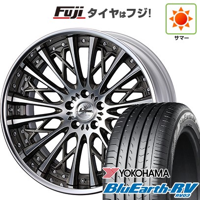 【パンク保証付き】【新品】40系アルファード/ヴェルファイア用 夏タイヤ ホイール4本セット 225/55R19 ヨコハマ ブルーアース RV-03 WEDS ウェッズ クレンツェ シュリット 8J 19インチ(送料無料)