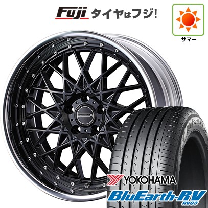 【パンク保証付き】【新品】40系アルファード/ヴェルファイア用 夏タイヤ ホイール4本セット 225/55R19 ヨコハマ ブルーアース RV-03 WEDS ウェッズ マーベリック 1613M 8J 19インチ(送料無料)