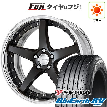 【パンク保証付き】【新品国産車用5穴114.3】 夏タイヤ ホイール4本セット 245/35R20 ヨコハマ ブルーアース RV-03 WORK ワーク グノーシスCV CVF 8.5J 20インチ(送料無料)