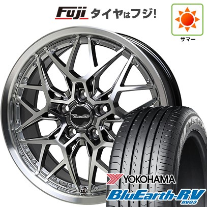 【パンク保証付き】【新品国産車用5穴114.3】 夏タイヤ ホイール4本セット 225/60R18 ヨコハマ ブルーアース RV-03 ホットスタッフ プレシャス アストM5 7J 18インチ(送料無料)|フジ スペシャルセレクション