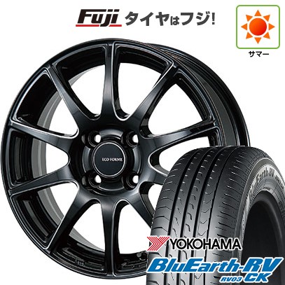 【パンク保証付き】【新品国産車用4穴100】 夏タイヤ ホイール4本セット 175/65R15 ヨコハマ ブルーアース RV-03CK ブリヂストン エコフォルム CRS23 5.5J 15インチ(送料無料)|フジ スペシャルセレクション