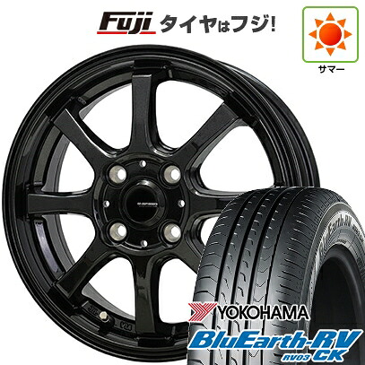 【パンク保証付き】【新品 軽自動車】ハスラー 夏タイヤ ホイール4本セット 165/65R14 ヨコハマ ブルーアース RV-03CK ホットスタッフ ジースピード G-08 4.5J 14インチ(送料無料)