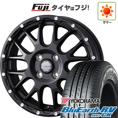 【パンク保証付き】【新品 軽自動車】ハスラー デリカミニ(4WD) 夏タイヤ ホイール4本セット 165/60R15 ヨコハマ ブルーアース RV-03CK WEDS ウェッズアドベンチャー マッドヴァンス 08 4.5J 15インチ(送料無料)
