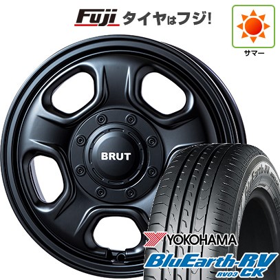 【パンク保証付き】【新品 軽自動車】ハスラー 夏タイヤ ホイール4本セット 165/65R14 ヨコハマ ブルーアース RV-03CK トライスター BRUT BR-33 4.5J 14インチ(送料無料)