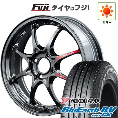 【パンク保証付き】【新品 軽自動車】N-BOX タント スペーシア 夏タイヤ ホイール4本セット 165/55R15 ヨコハマ ブルーアース RV-03CK RAYS レイズ ボルクレーシング CE28 クラブレーサー2 5J 15インチ(送料無料)