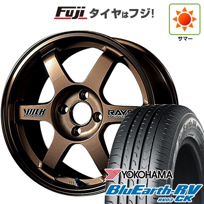 【パンク保証付き】【新品 軽自動車】ソリオ ハスラー 夏タイヤ ホイール4本セット 165/70R14 ヨコハマ ブルーアース RV-03CK RAYS レイズ ボルクレーシング TE37 5J 14インチ(送料無料)