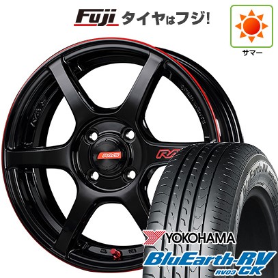 【パンク保証付き】【新品 軽自動車】ハスラー デリカミニ(4WD) 夏タイヤ ホイール4本セット 165/60R15 ヨコハマ ブルーアース RV-03CK RAYS レイズ グラムライツ 57C6 TIME ATTACK EDITION 5J 15インチ(送料無料)