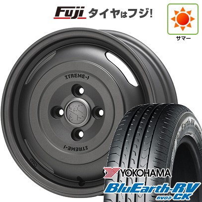 【パンク保証付き】【新品】ルーミー・パッソ・ジャスティ・トール 夏タイヤ ホイール4本セット 165/65R14 ヨコハマ ブルーアース RV-03CK MLJ エクストリームJ ジャーニー 5J 14インチ(送料無料)|フジ スペシャルセレクション