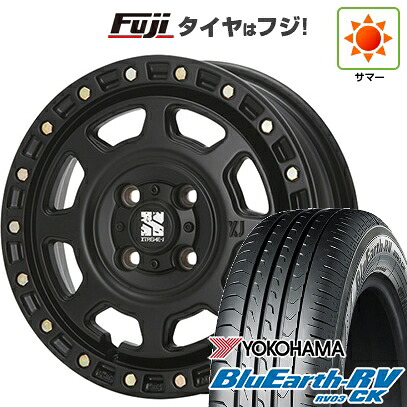 【パンク保証付き】【新品 軽自動車】 夏タイヤ ホイール4本セット 145/80R13 ヨコハマ ブルーアース RV-03CK MLJ エクストリームJ XJ07 4J 13インチ(送料無料)