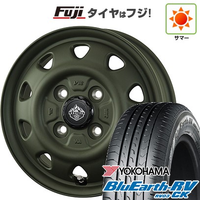 【パンク保証付き】【新品国産車用4穴100】 夏タイヤ ホイール4本セット 165/70R14 ヨコハマ ブルーアース RV-03CK トピー ランドフット SWZ 数量限定 5J 14インチ(送料無料)|フジ スペシャルセレクション