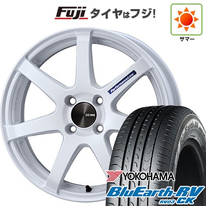 【パンク保証付き】【新品 軽自動車】タフト ソリオ 夏タイヤ ホイール4本セット 165/65R15 ヨコハマ ブルーアース RV-03CK ENKEI エンケイ PerformanceLine PF07 COLORS 5J 15インチ(送料無料)