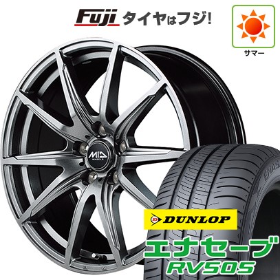 【新品国産車用5穴114.3】 夏タイヤ ホイール4本セット 225/45R18 ダンロップ エナセーブ RV505 MID WHEELS SLS 8J 18インチ(送料無料)