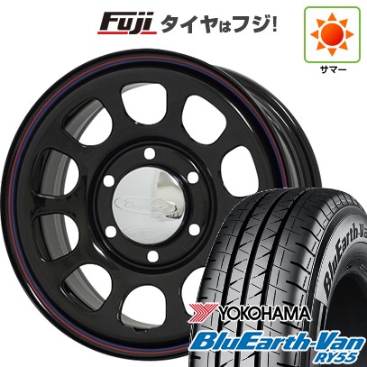 【新品】ハイエース200系 夏タイヤ ホイール4本セット 195/80R15 107/105N ヨコハマ ブルーアース Van RY55 モリタ デイトナズ G2 6.5J 15インチ(送料無料)