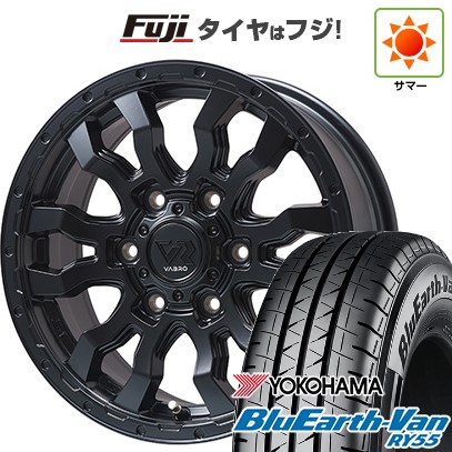 【新品】ハイエース200系 夏タイヤ ホイール4本セット 195/80R15 107/105N ヨコハマ ブルーアース Van RY55 トピー ヴァブロ RR-01【限定】 6J 15インチ(送料無料)