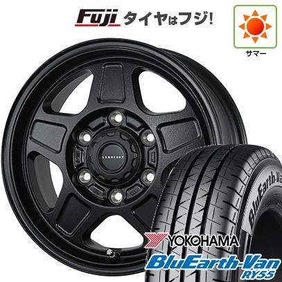 【新品】ハイエース200系 夏タイヤ ホイール4本セット 195/80R15 107/105N ヨコハマ ブルーアース Van RY55 トピー ランドフット GWD 数量限定 6J 15インチ(送料無料)｜フジ スペシャルセレクション 80,410円