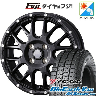 【新品】プロボックス/サクシード(160系) オールシーズンタイヤ ホイール4本セット 155/80R14 88/86N ヨコハマ ブルーアース Van RY61 オールシーズン WEDS ウェッズアドベンチャー マッドヴァンス 08 5J 14インチ(送料無料)｜フジ スペシャルセレクション