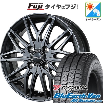 【新品 軽自動車】軽トラ 軽バン オールシーズンタイヤ ホイール4本セット 145/80R12 80/78N ヨコハマ ブルーアース Van RY61 オールシーズン トピー シビラ NEXT W45 3.5J 12インチ(送料無料)｜フジ スペシャルセレクション