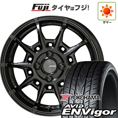 【新品国産車用5穴100】 夏タイヤ ホイール4本セット 225/55R18 ヨコハマ エイビッド エンビガーS321 共豊 ガレルナ レフィーノ 8J 18インチ(送料無料)