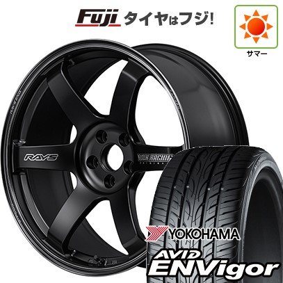 【新品国産車用5穴114.3】 夏タイヤ ホイール4本セット 225/45R18 ヨコハマ エイビッド エンビガーS321 RAYS レイズ ボルクレーシング TE37 サーガ S-plus Black Shadow 7.5J 18インチ(送料無料)|フジ スペシャルセレクション