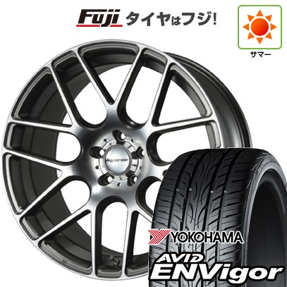 【新品国産車用5穴114.3】 夏タイヤ ホイール4本セット 235/55R19 ヨコハマ エイビッド エンビガーS321 MLJ ハイペリオン CVM 8.5J 19インチ(送料無料)|フジ スペシャルセレクション