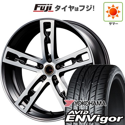 【新品国産車用5穴114.3】 夏タイヤ ホイール4本セット 225/45R18 ヨコハマ エイビッド エンビガーS321 エムズスピード ジュリア 555モノブロック 7J 18インチ(送料無料)