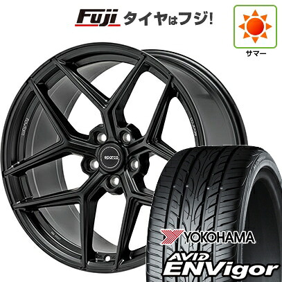 【新品国産車用5穴114.3】 夏タイヤ ホイール4本セット 225/45R18 ヨコハマ エイビッド エンビガーS321 OZ SPARCO FF3 8J 18インチ(送料無料)|フジ スペシャルセレクション