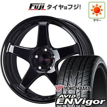 【新品国産車用5穴114.3】 夏タイヤ ホイール4本セット 235/55R18 ヨコハマ エイビッド エンビガーS321 ENKEI エンケイ PerformanceLine PF05 フジオリジナルカラー 7.5J 18インチ(送料無料)｜フジ スペシャルセレクション