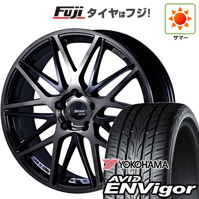 【新品国産車用5穴100】 夏タイヤ ホイール4本セット 225/55R18 ヨコハマ エイビッド エンビガーS321 SSR ブリッカー 01M 7J 18インチ(送料無料)|フジ スペシャルセレクション