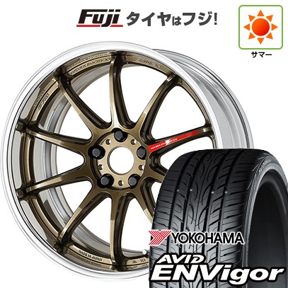 【新品国産車用5穴100】 夏タイヤ ホイール4本セット 225/55R18 ヨコハマ エイビッド エンビガーS321 WORK ワーク エモーション ZR10 2P フルリバースリム 7.5J 18インチ(送料無料)｜フジ スペシャルセレクション