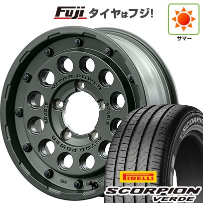 【新品】ジムニーシエラ/ジムニーノマド 夏タイヤ ホイール4本セット 215/70R16 ピレリ スコーピオン ヴェルデ MID WHEELS NITRO POWER H12 ショットガン タクティカルエディション 6J 16インチ(送料無料)