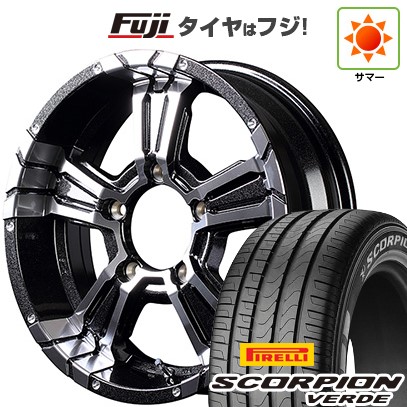 【新品】ジムニーシエラ/ジムニーノマド 夏タイヤ ホイール4本セット 215/70R16 ピレリ スコーピオン ヴェルデ MID WHEELS NITRO POWER クロスクロウ 6J 16インチ(送料無料)｜フジ スペシャルセレクション