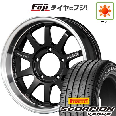 【新品】ジムニーシエラ/ジムニーノマド 夏タイヤ ホイール4本セット 215/70R16 ピレリ スコーピオン ヴェルデ RAYS レイズ A LAP-J FORGED 5.5J 16インチ(送料無料)｜フジ スペシャルセレクション