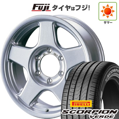 【新品】ジムニーシエラ/ジムニーノマド 夏タイヤ ホイール4本セット 215/70R16 ピレリ スコーピオン ヴェルデ フォーバイフォーエンジニア ブラッドレー V 6J 16インチ(送料無料)|フジ スペシャルセレクション