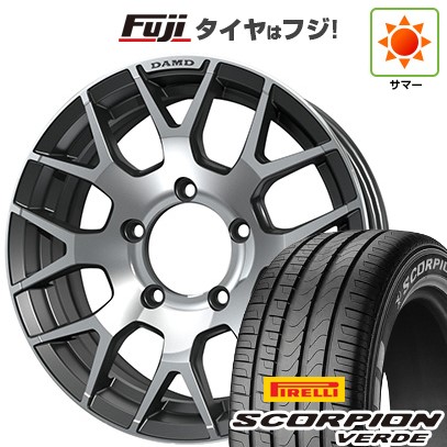 【新品】ジムニーシエラ/ジムニーノマド 夏タイヤ ホイール4本セット 215/70R16 ピレリ スコーピオン ヴェルデ ダムド リトルG 6J 16インチ(送料無料)｜フジ スペシャルセレクション
