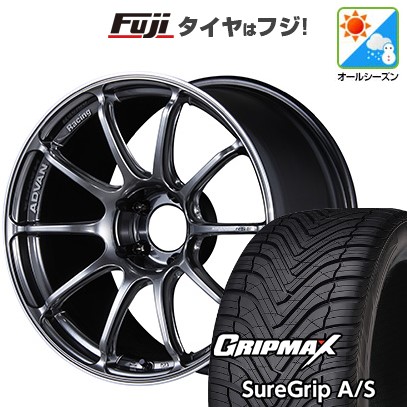 【新品国産車用5穴114.3】 オールシーズンタイヤ ホイール4本セット 235/55R19 グリップマックス シュアグリップ オールシーズン(限定2024年製) ヨコハマ アドバンレーシング RSIII 8J 19インチ(送料無料)