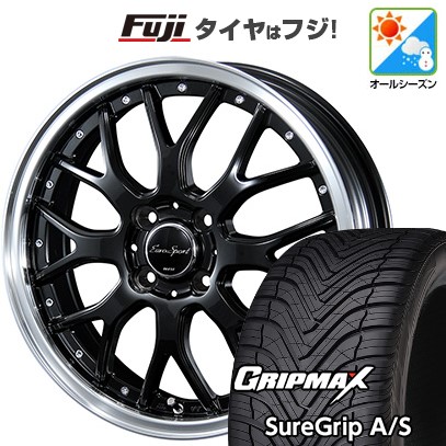 【新品国産車用5穴114.3】 オールシーズンタイヤ ホイール4本セット 215/50R18 グリップマックス シュアグリップ オールシーズン(限定) ブレスト ユーロスポーツ タイプ815 7J 18インチ(送料無料) 104,830円