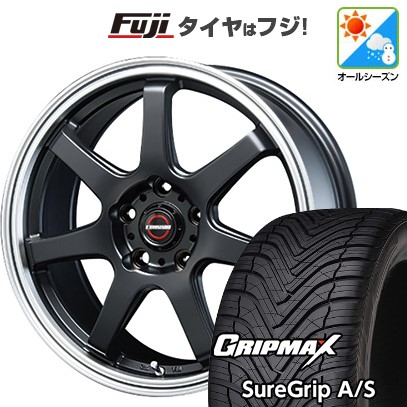 【新品国産車用5穴114.3】 オールシーズンタイヤ ホイール4本セット 235/50R18 グリップマックス シュアグリップ オールシーズン(限定) ブレスト ユーロマジック タイプS-07 7.5J 18インチ(送料無料)