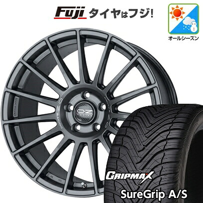 【新品国産車用5穴114.3】 オールシーズンタイヤ ホイール4本セット 245/40R20 グリップマックス シュアグリップ オールシーズン(限定) OZ スーパーツーリズモ ダカール 8.5J 20インチ(送料無料)