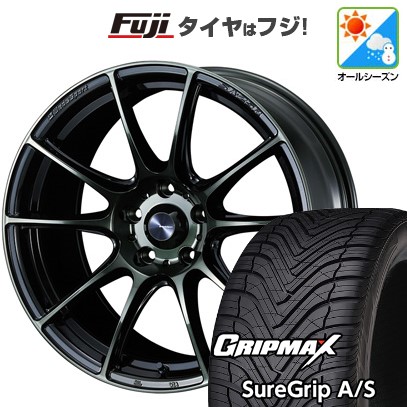 【新品国産車用5穴114.3】 オールシーズンタイヤ ホイール4本セット 235/60R18 グリップマックス シュアグリップ オールシーズン(限定) WEDS ウェッズ ウェッズスポーツ SA-25R 7J 18インチ(送料無料)