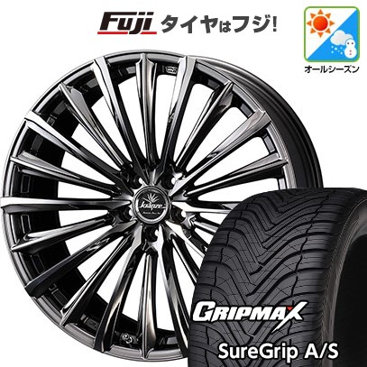 【新品国産車用5穴114.3】 オールシーズンタイヤ ホイール4本セット 225/45R18 グリップマックス シュアグリップ オールシーズン(限定) WEDS ウェッズ クレンツェ ヴィルハーム 225EVO 7.5J 18インチ(送料無料)