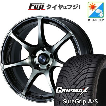 【新品国産車用5穴114.3】 オールシーズンタイヤ ホイール4本セット 225/55R18 グリップマックス シュアグリップ オールシーズン(限定) WEDS ウェッズ ウェッズスポーツ SA-75R 7.5J 18インチ(送料無料)｜フジ スペシャルセレクション