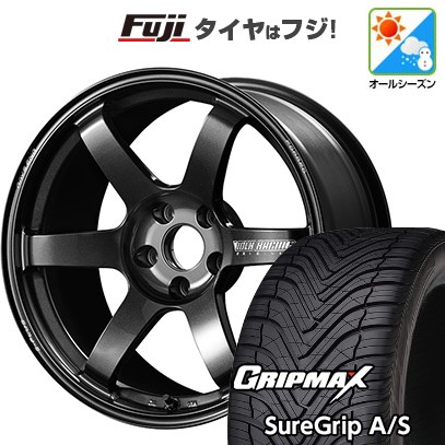 【新品国産車用5穴114.3】 オールシーズンタイヤ ホイール4本セット 215/50R18 グリップマックス シュアグリップ オールシーズン(限定) RAYS レイズ ボルクレーシング TE37 サーガ S-plus 7.5J 18インチ(送料無料) 188,550円