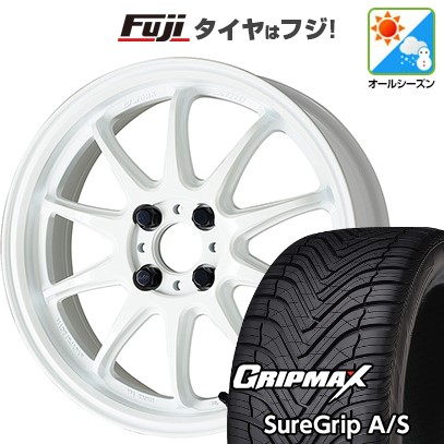 【新品国産車用5穴114.3】 オールシーズンタイヤ ホイール4本セット 235/55R19 グリップマックス シュアグリップ オールシーズン(限定2024年製) WORK ワーク エモーション ZR10 8.5J 19インチ(送料無料)
