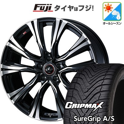 【新品国産車用5穴114.3】 オールシーズンタイヤ ホイール4本セット 235/55R19 グリップマックス シュアグリップ オールシーズン(限定2024年製) WEDS ウェッズ レオニス VR 8J 19インチ(送料無料)