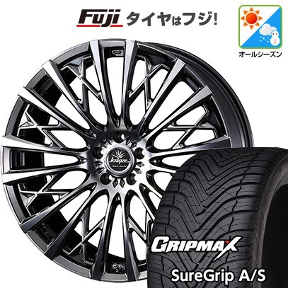 【新品国産車用5穴114.3】 オールシーズンタイヤ ホイール4本セット 225/45R18 グリップマックス シュアグリップ オールシーズン(限定) WEDS ウェッズ クレンツェ シュリット 855EVO 7.5J 18インチ(送料無料)