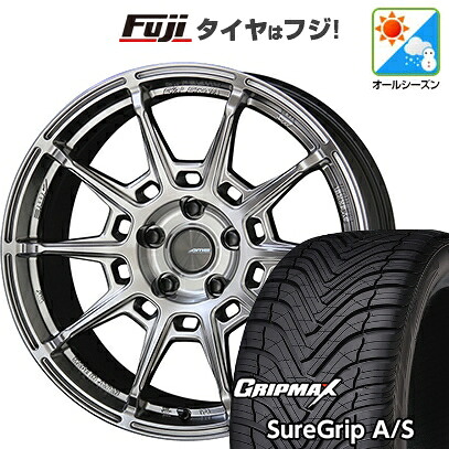 【新品国産車用5穴114.3】 オールシーズンタイヤ ホイール4本セット 235/50R18 グリップマックス シュアグリップ オールシーズン(限定) 共豊 ガレルナ レフィーノ 8J 18インチ(送料無料)