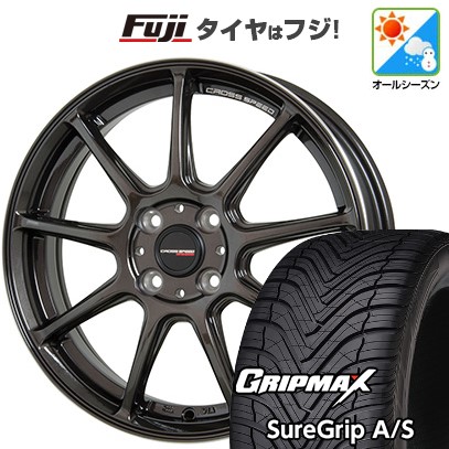 【新品国産車用5穴114.3】 オールシーズンタイヤ ホイール4本セット 215/50R18 グリップマックス シュアグリップ オールシーズン(限定) ホットスタッフ クロススピード ハイパーエディションRS9 7.5J 18インチ(送料無料)｜フジ スペシャルセレクション